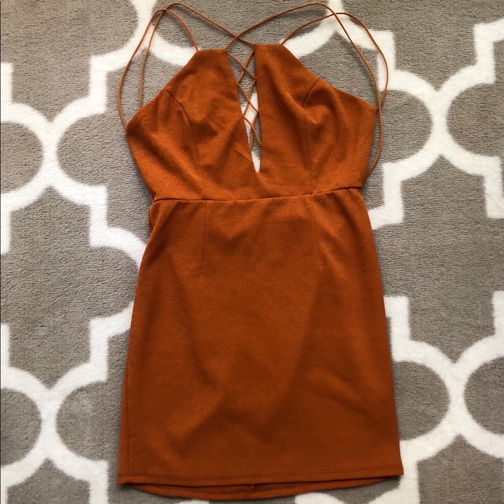 Tiger Mist strappy backless dress